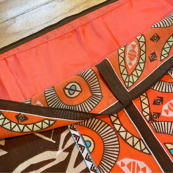 VTG Embellished Patterned Long Sleeve Tunic Top NWT DG2 By Diane Gilman - Picture 9 of 10